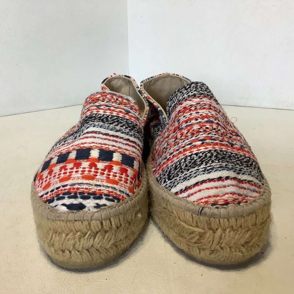 Manebi Espadrilles Tweed Shoes Size 38 Multicolor Made Spain - Picture 4 of 12